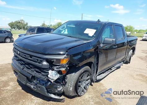 2025 Chevrolet Silverado 2Wd Short Bed Custom из США, поврежденный, VIN 3GCPABEKXSG372185